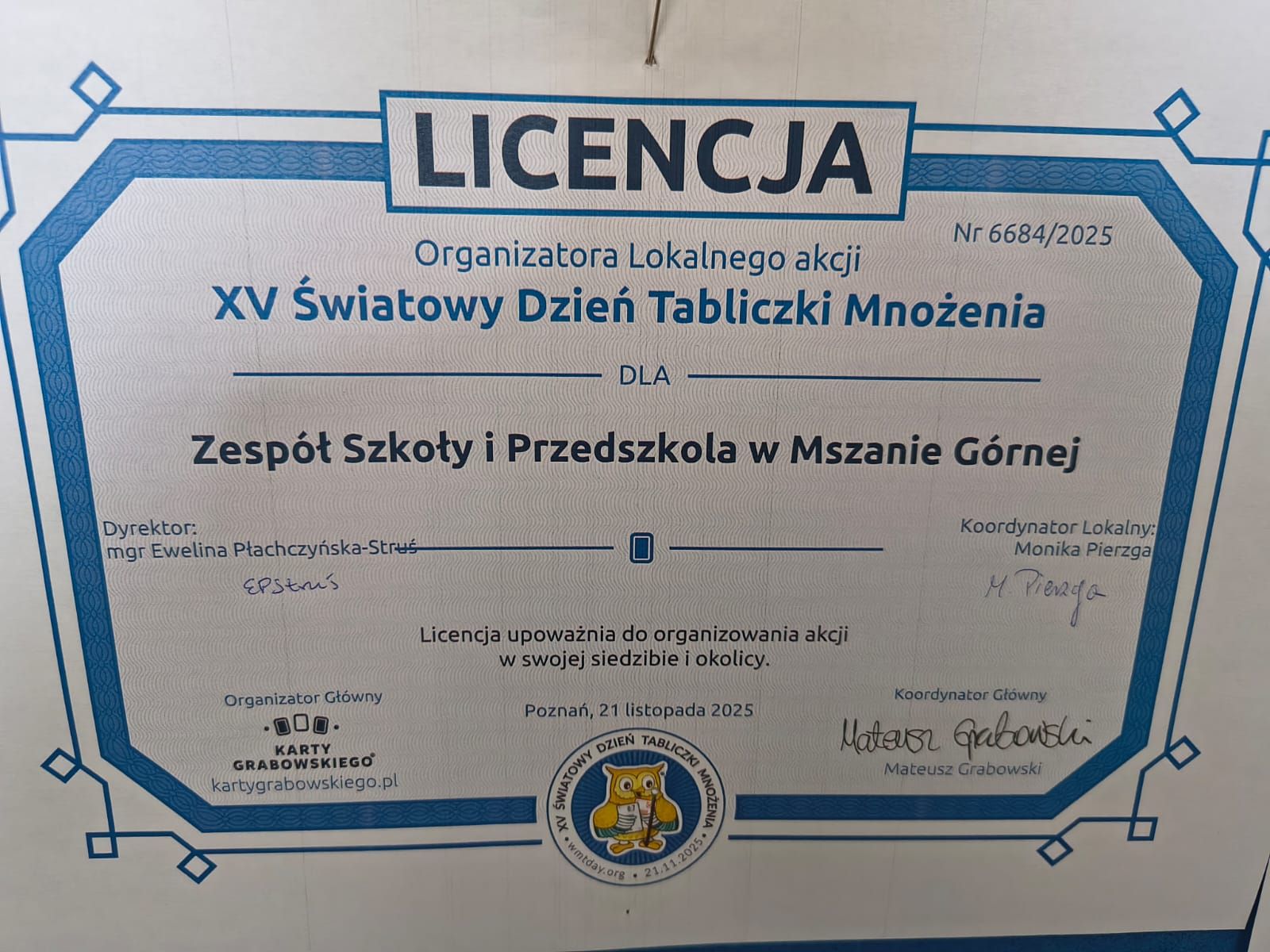 Obchody Szkolnego Dnia Tabliczki Mnożenia